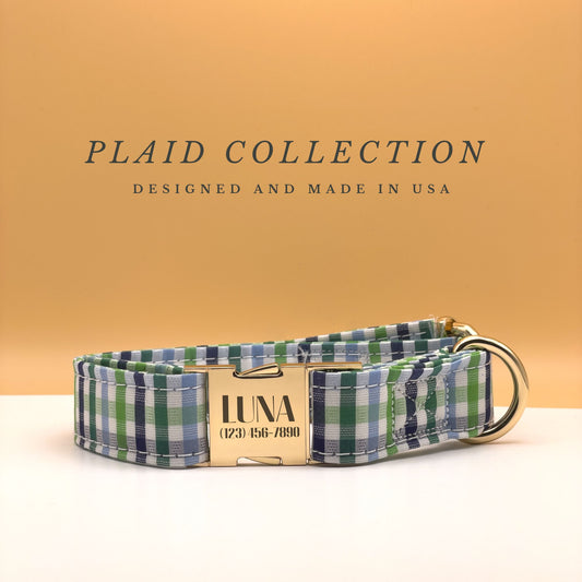 Plaid Dog Collar