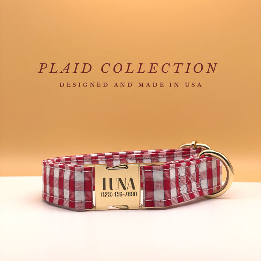 Plaid Dog Collar