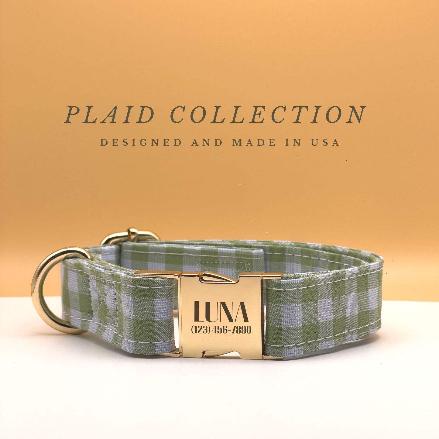 Plaid Dog Collar