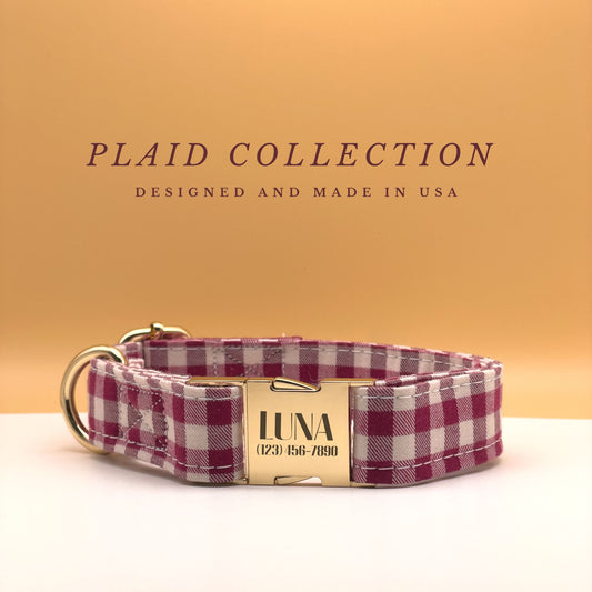 Plaid Dog Collar