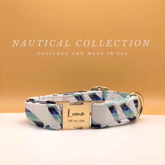 Nautical Dog Collar